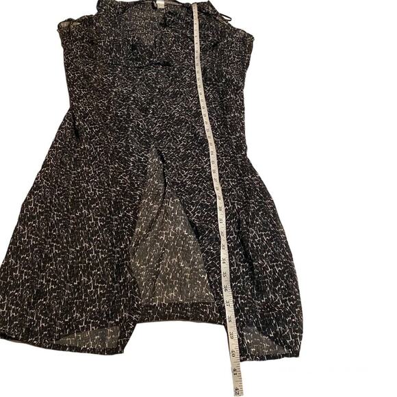 H&M Divided Open Front Ruffle Waterfall Sleeveless Duster Vest Women's 2 - Picture 7 of 8